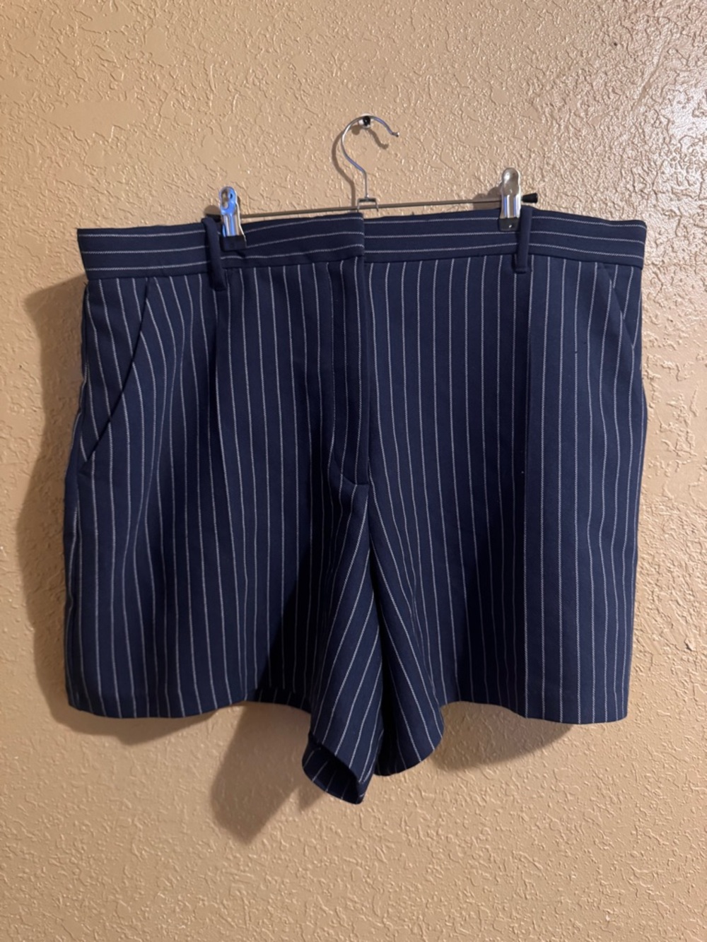 Abercrombie pinstripe shorts